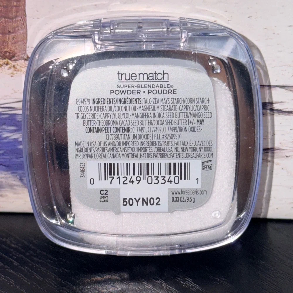 L'Oreal Paris True Match Super-Blendable Powder C2 Natural Ivory Light Sealed